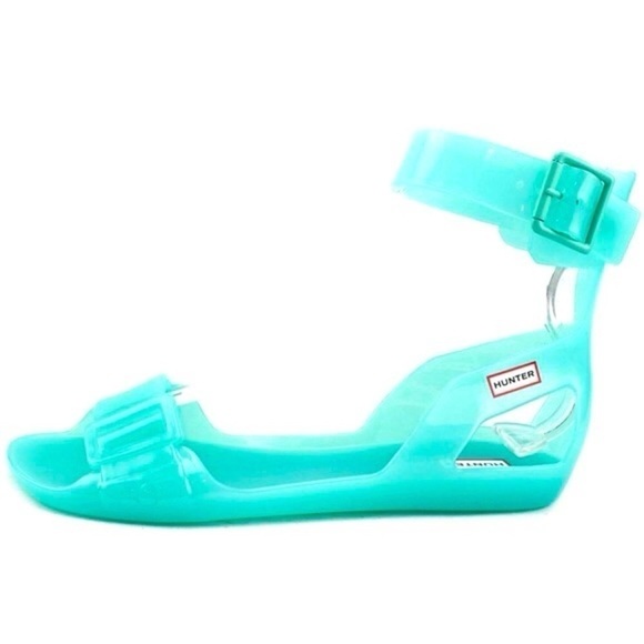 HUNTER Tiffany Open Toe Sandals in Maldives Green Size 7 New! - Picture 1 of 12